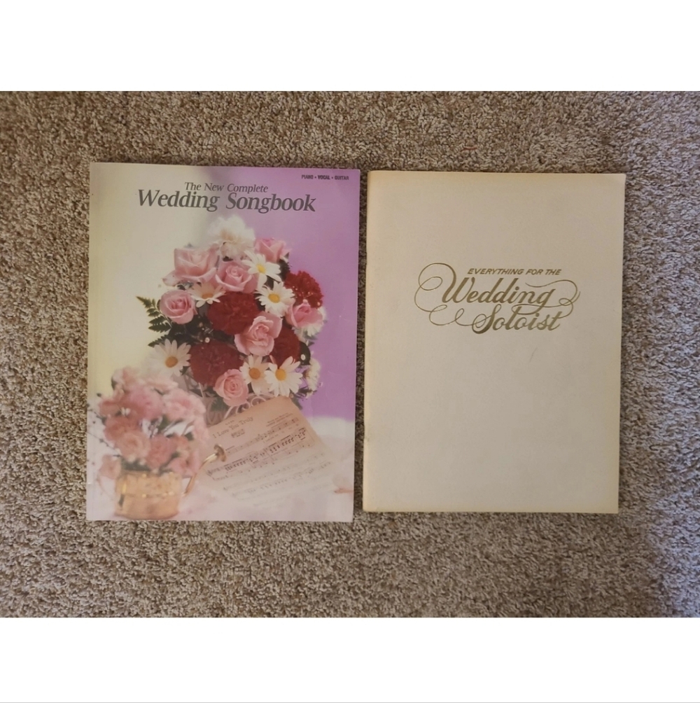 LOT OF 2 Wedding Music Books For Piano And Vocal